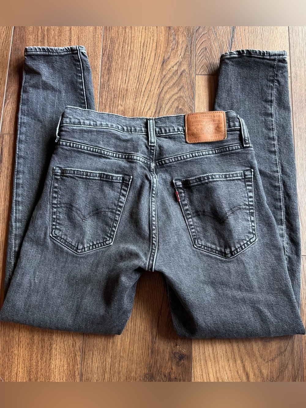 Levi's Premium 512 Slim Taper Black Wash Jeans Big E W29 L30